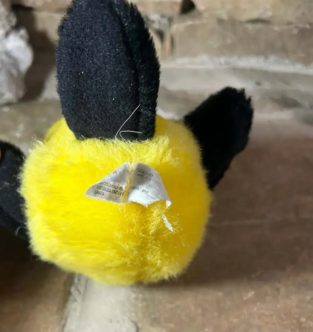 Goldfinch Plush K&M Toys Black and Yellow bird